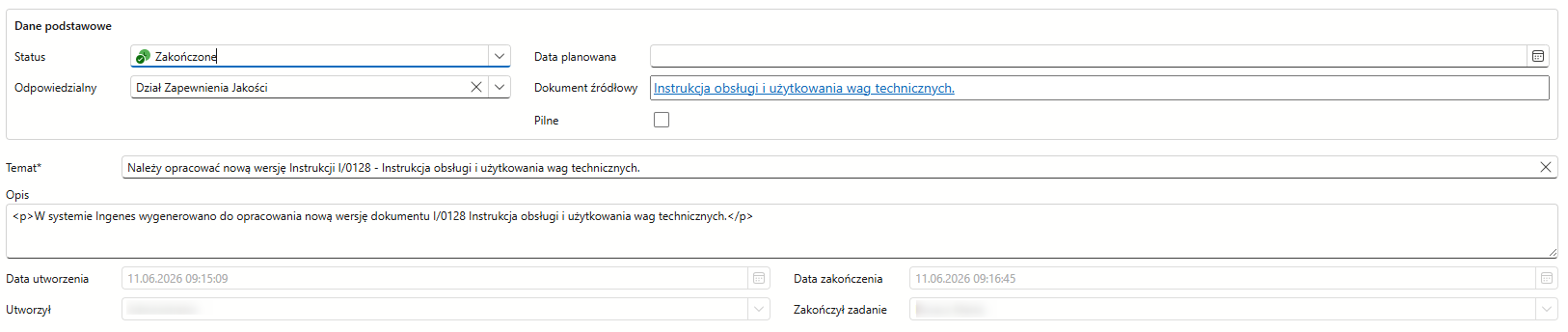 Lista zadań