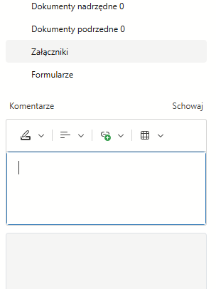 Dodawanie komentarza